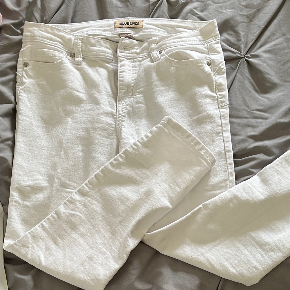 Blue Spice Women's Bright White Skinny Jeans